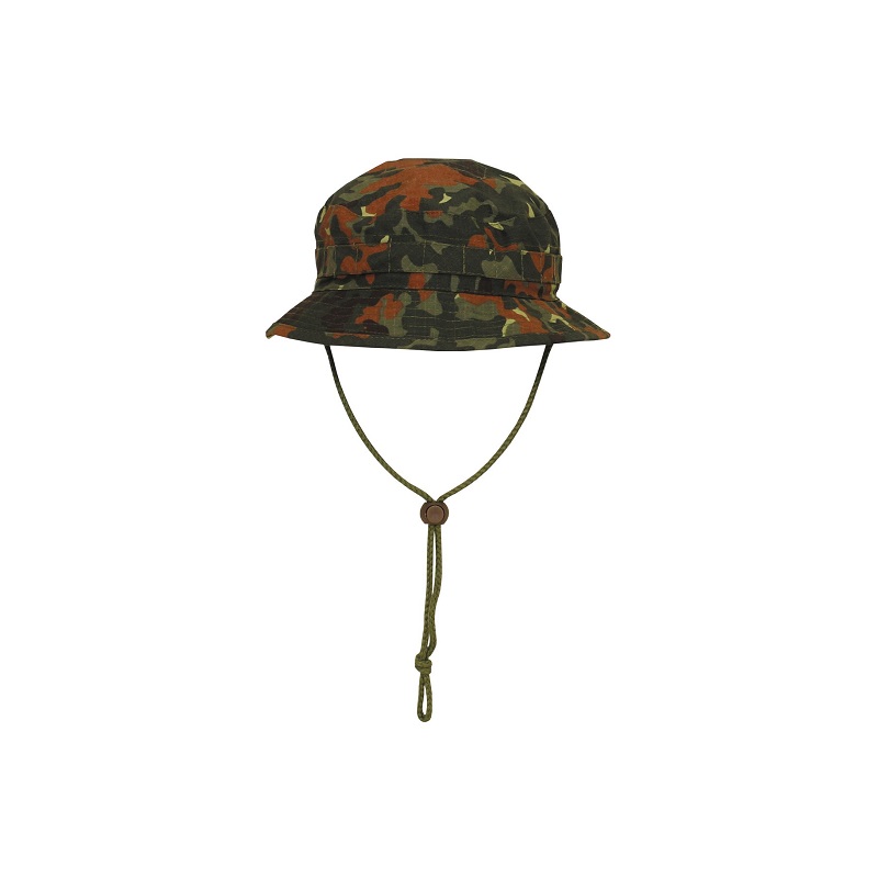 Indica Benign Fedt Bush hat "GB", Rip Stop, Flecktarn Camouflage - Militærbutikken